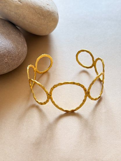 Ananta 18K gold-Plated Brass HandCuff