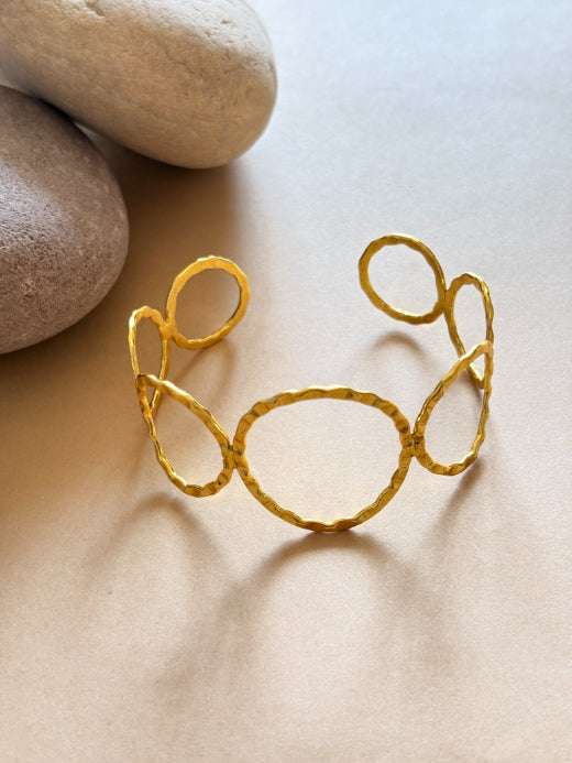 Ananta 18K gold-Plated Brass HandCuff