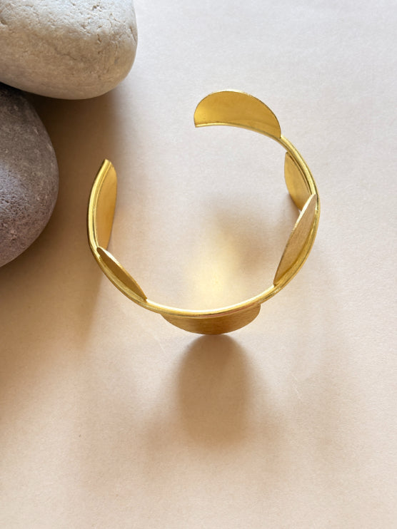 Tithi Phase 18K Gold-Plated Brass Handcuff