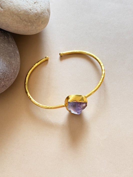 Pragna 18K gold-Plated Brass HandCuff