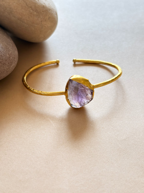 Taarika 18K gold-Plated Brass HandCuff
