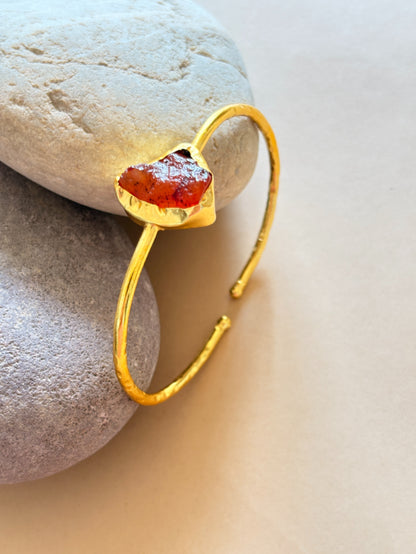 Tejas 18K gold-Plated Brass HandCuff