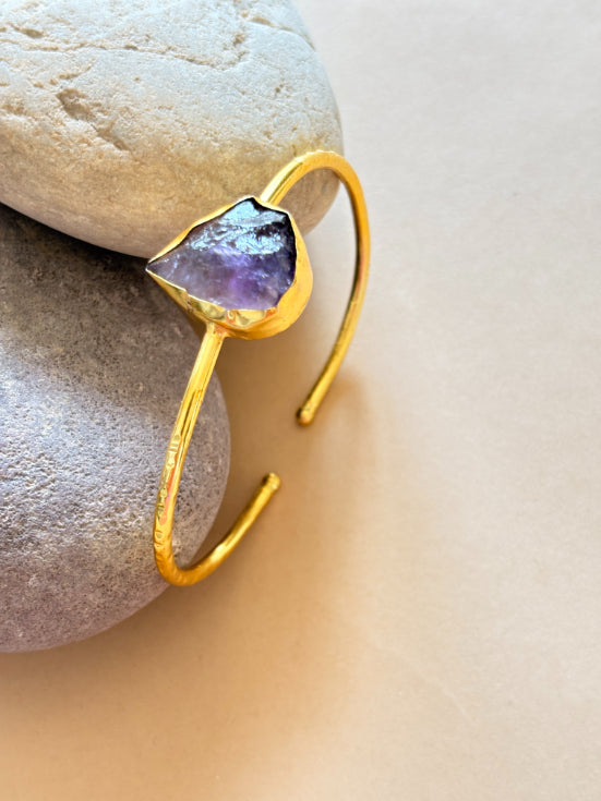 Pragna 18K gold-Plated Brass HandCuff