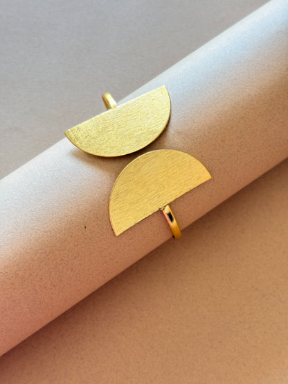 Ardh Chandra 18K gold-Plated Brass HandCuff