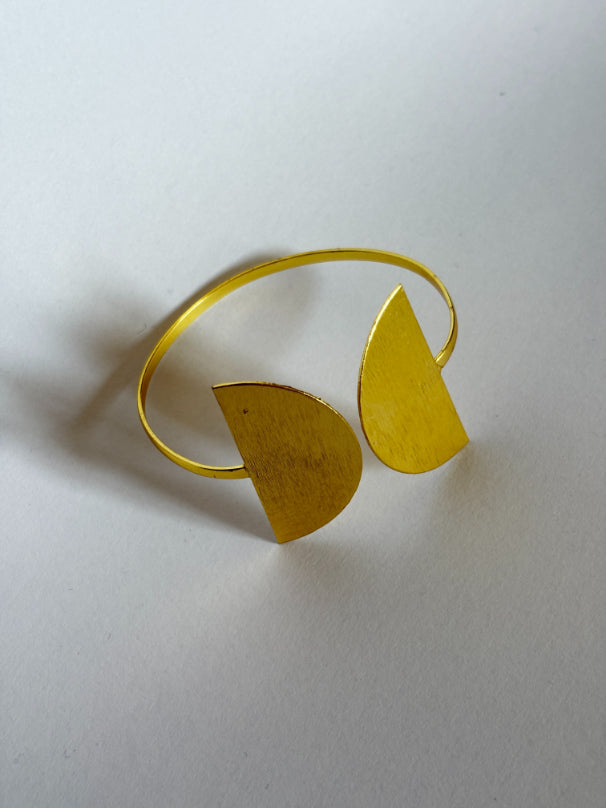 Ardh Chandra 18K gold-Plated Brass HandCuff