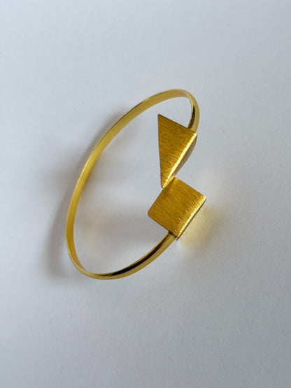 Samatva 18K gold-Plated Brass HandCuff