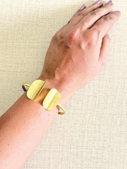 Sahaja 18K gold-Plated Brass HandCuff