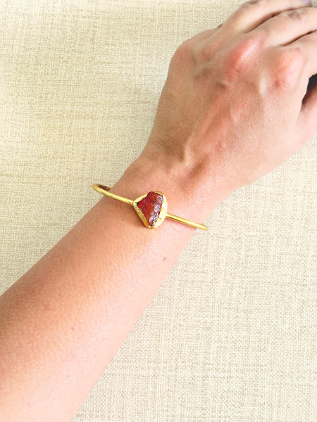 Tejas 18K gold-Plated Brass HandCuff