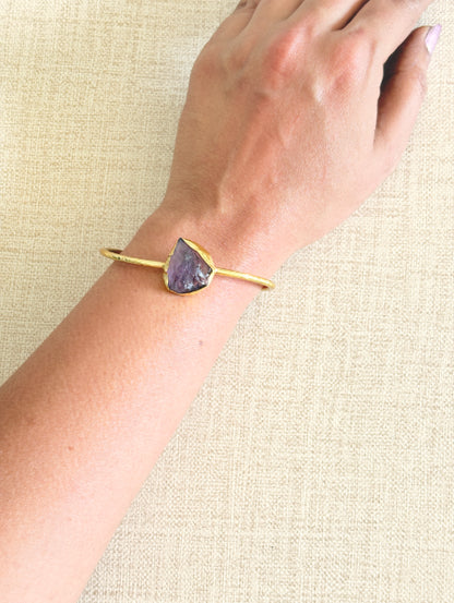 Taarika 18K gold-Plated Brass HandCuff