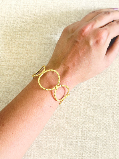 Ananta 18K gold-Plated Brass HandCuff