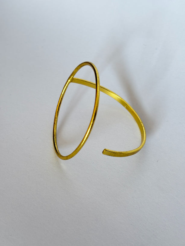 Sarala 18K gold-Plated Brass HandCuff