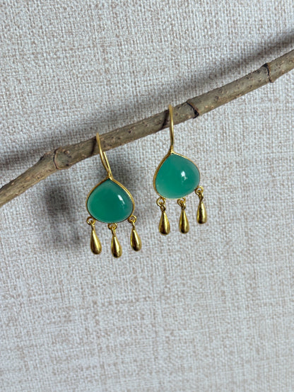 Ira Green Onyx 18K Gold-Plated Brass Earrings