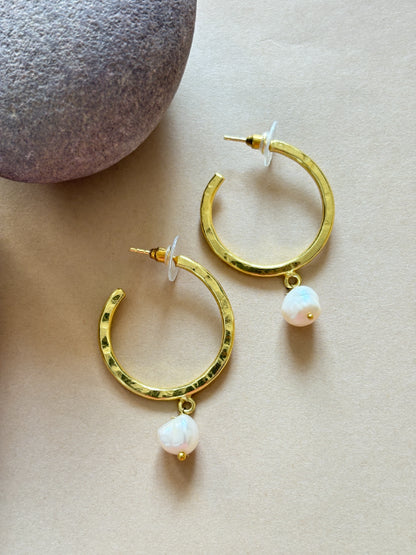 Soma Freshwater Pearl 18K Gold-Plated Brass Earrings