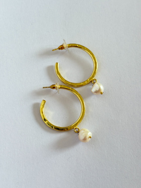 Soma Freshwater Pearl 18K Gold-Plated Brass Earrings