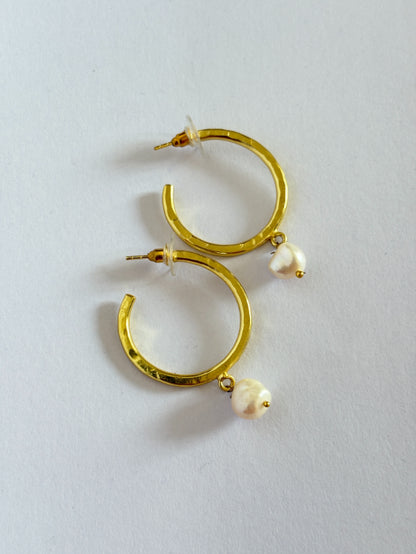 Soma Freshwater Pearl 18K Gold-Plated Brass Earrings