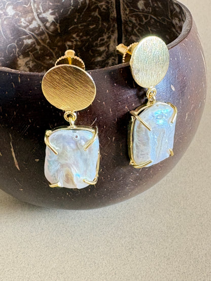Neira Baroques Pearl Statement Earrings