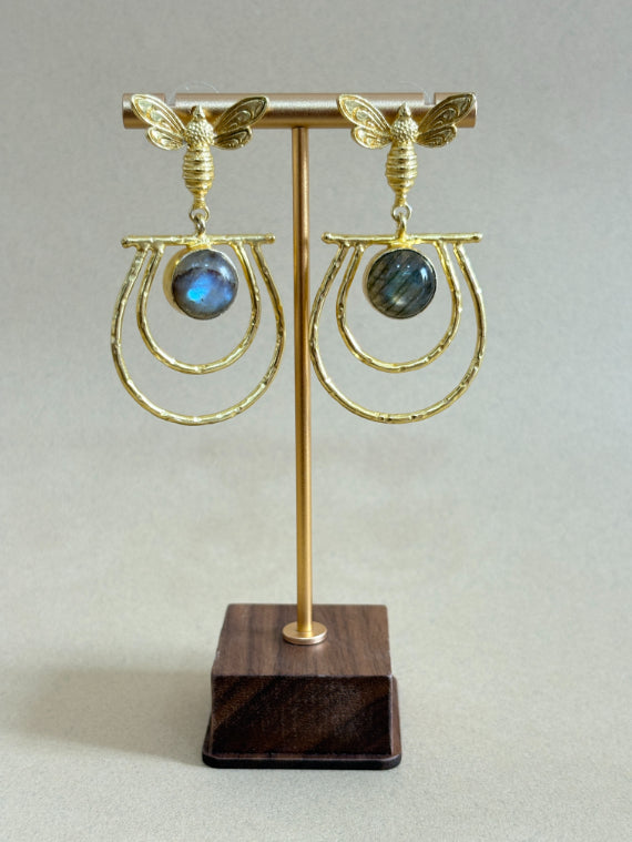 Aarika Labradorite Dragonfly Earrings