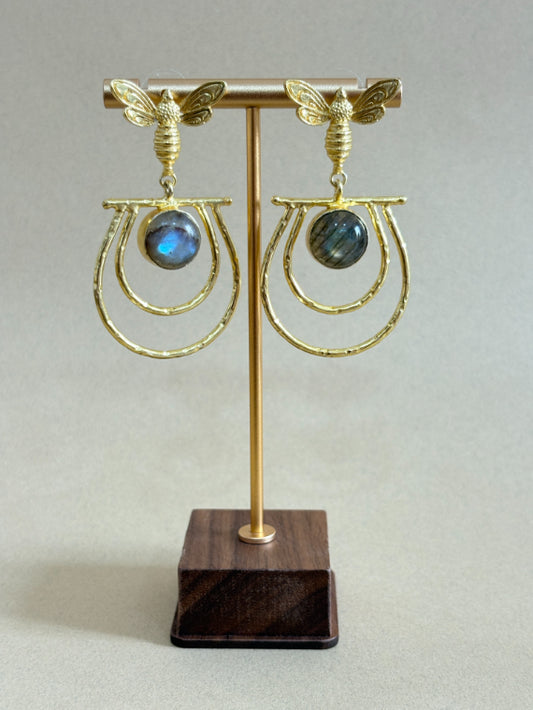 Aarika Labradorite Dragonfly Earrings