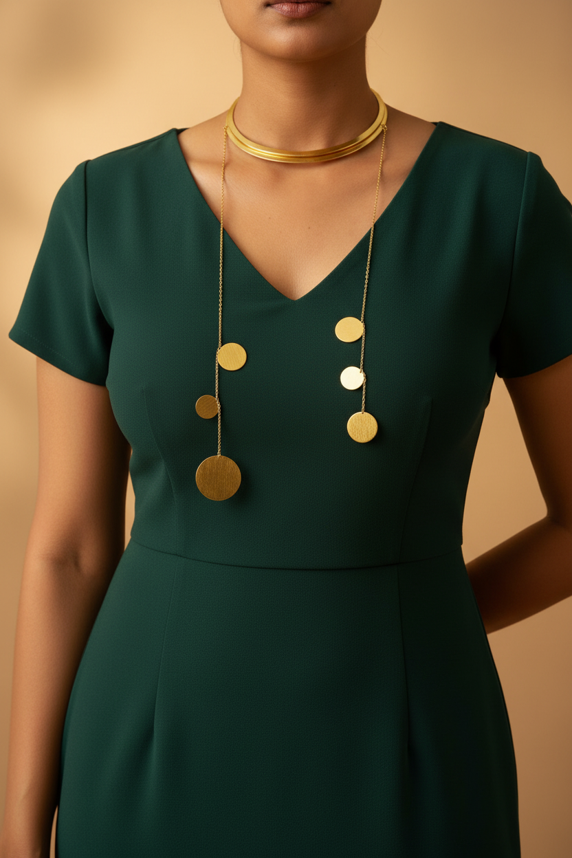 Chandrima 18K Gold-Plated Brass Hasli Necklace