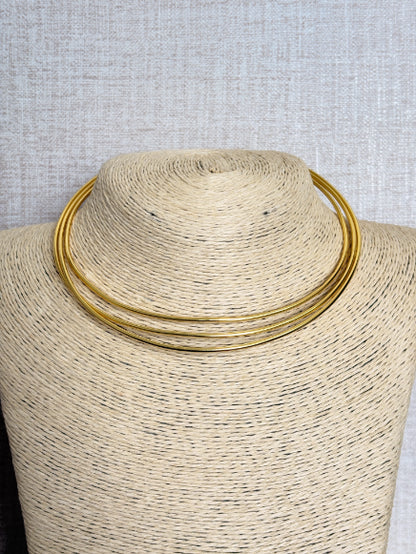 Anahita 18K Gold-Plated Brass Hasli Necklace