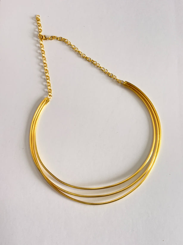 Anahita 18K Gold-Plated Brass Hasli Necklace