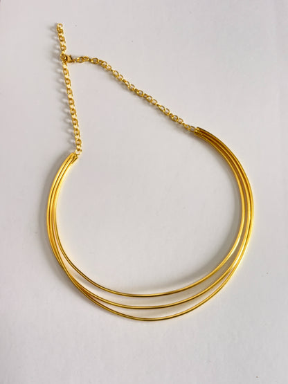 Anahita 18K Gold-Plated Brass Hasli Necklace