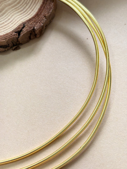 Anahita 18K Gold-Plated Brass Hasli Necklace