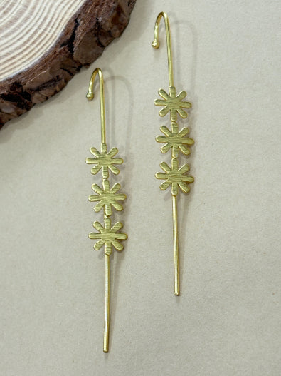 Malika 18K Gold-Plated Brass Ear cuff