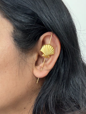 Shankh 18K Gold-Plated Brass Ear cuff