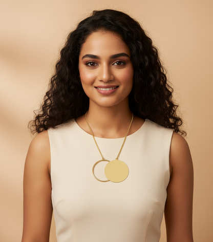 Poorna Aura 18K Gold-Plated Brass Necklace
