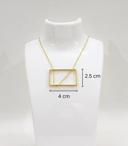 Rekhika Frame 18K Gold-Plated Brass Necklace