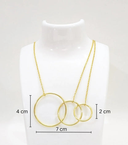 Traya Circle 18K Gold-Plated Brass Necklace