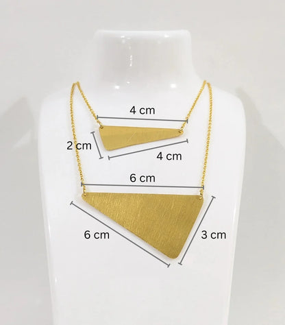 Dviksha Geometry 18K Gold-Plated Brass Necklace