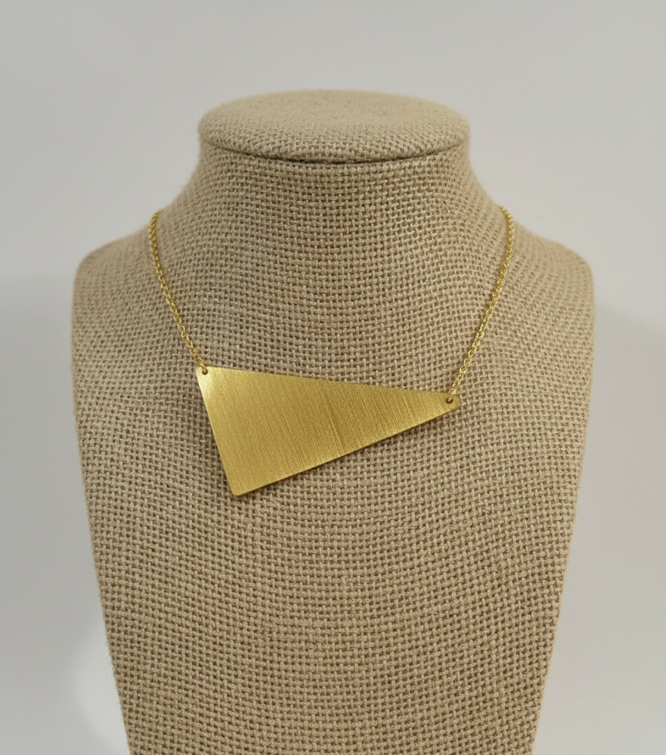 Trikonya Edge 18K Gold-Plated Brass Necklace