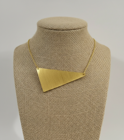 Trikonya Edge 18K Gold-Plated Brass Necklace