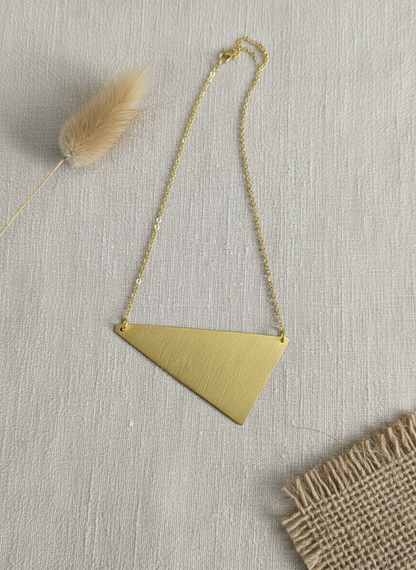 Trikonya Edge 18K Gold-Plated Brass Necklace