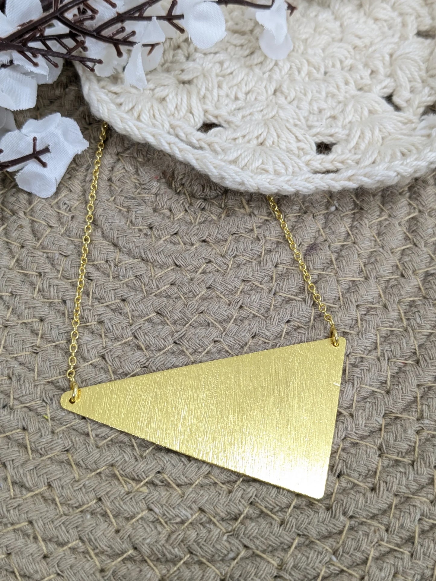 Brass Prism necklace