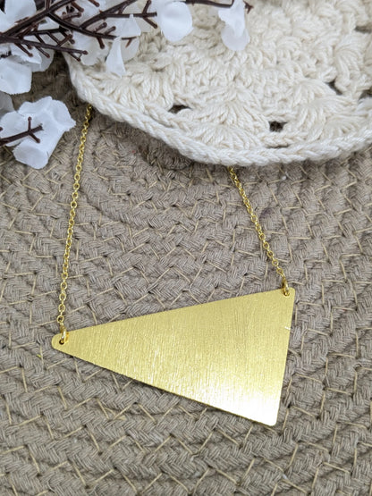 Trikonya Edge 18K Gold-Plated Brass Necklace
