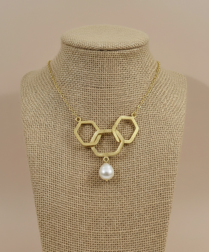 Triksha Pearl 18K Gold-Plated Brass Necklace