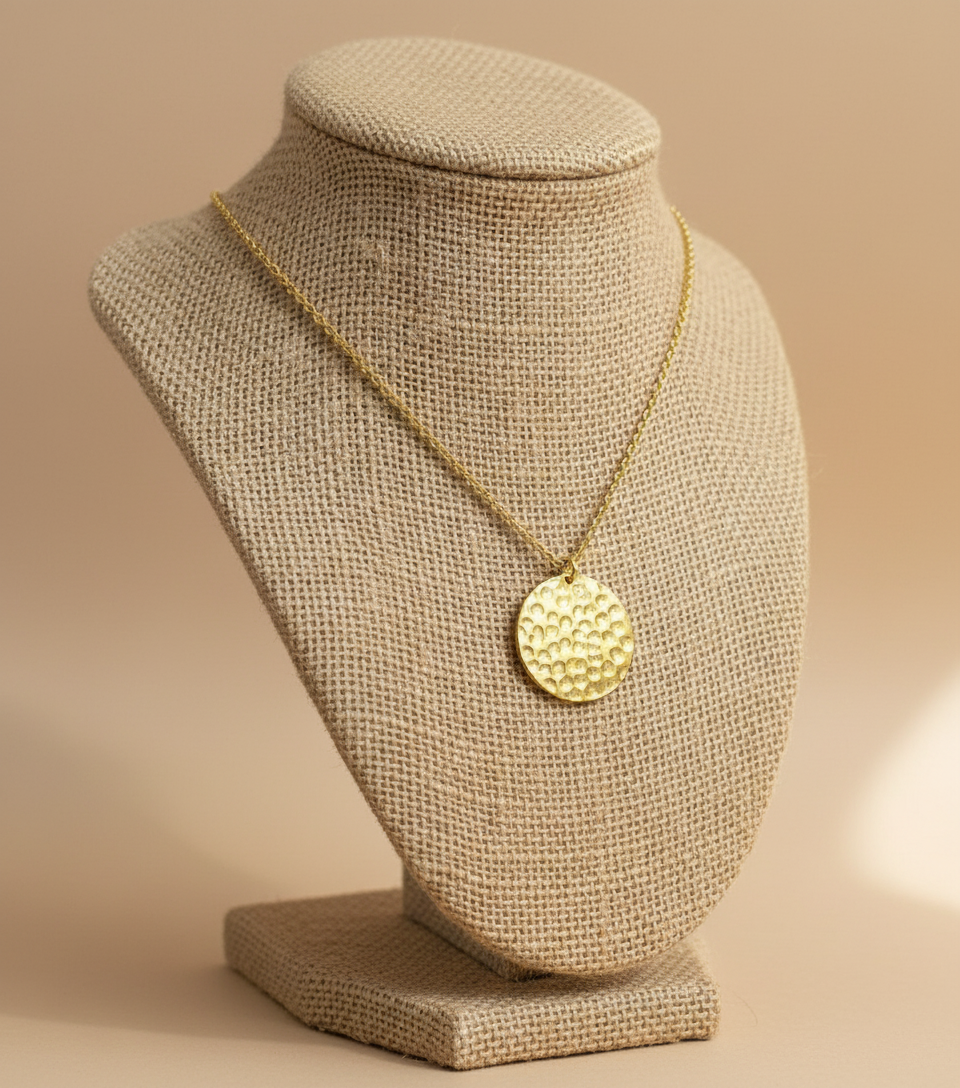 Ravika SunDisc 18K Gold-Plated Brass Necklace