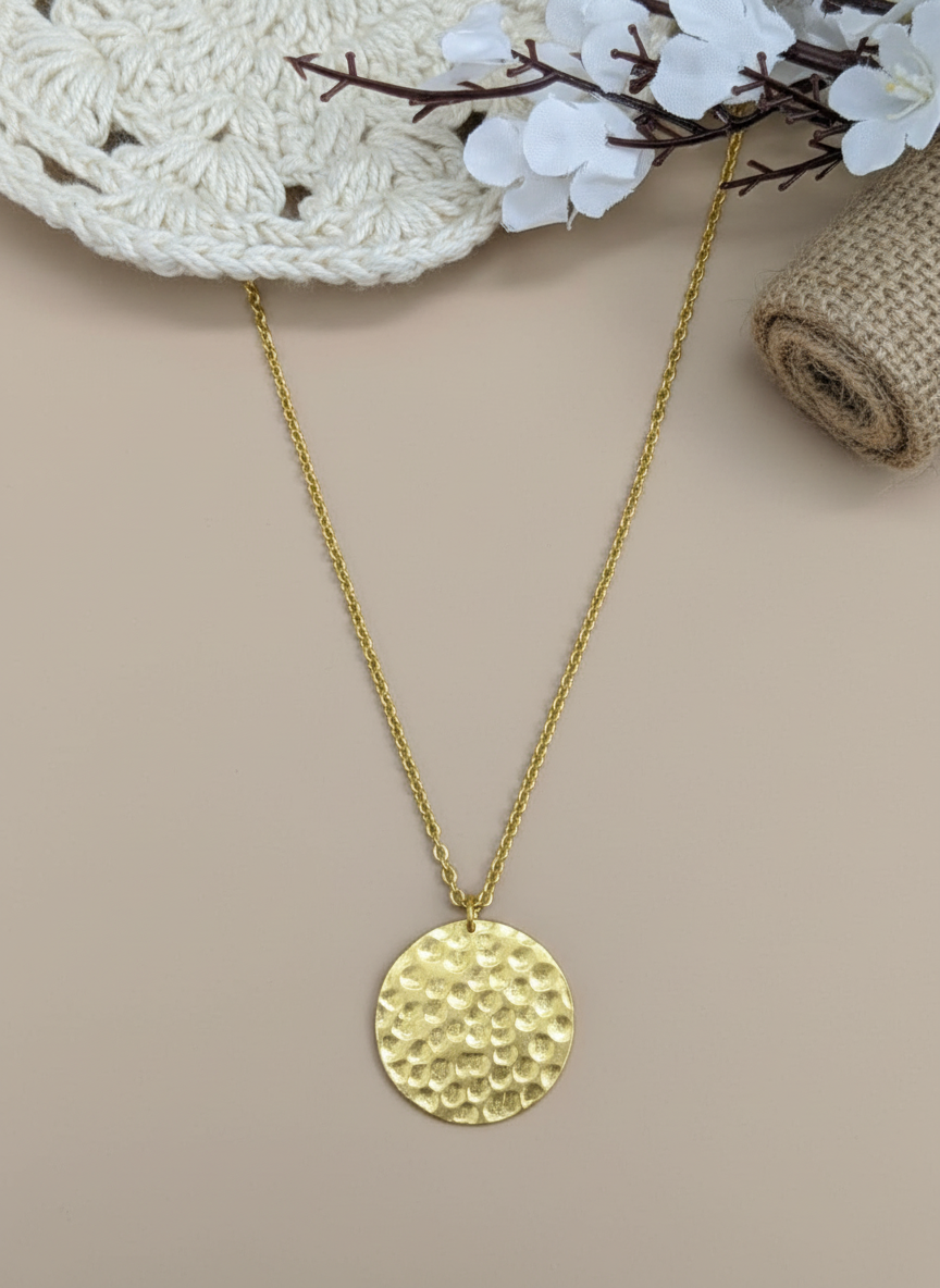Ravika SunDisc 18K Gold-Plated Brass Necklace