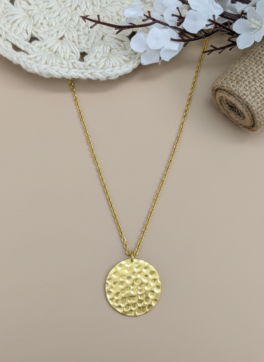Ravika SunDisc 18K Gold-Plated Brass Necklace