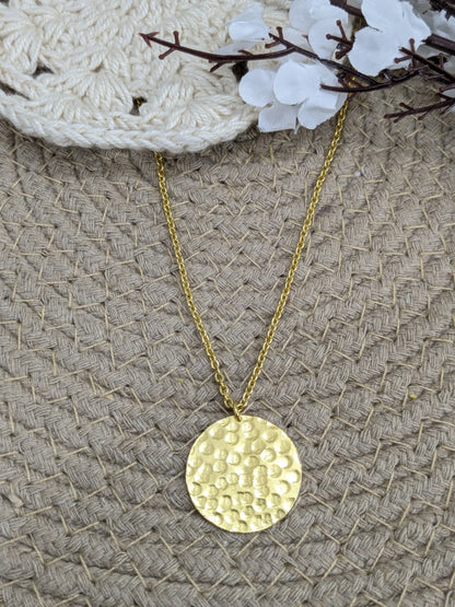 Ravika SunDisc 18K Gold-Plated Brass Necklace