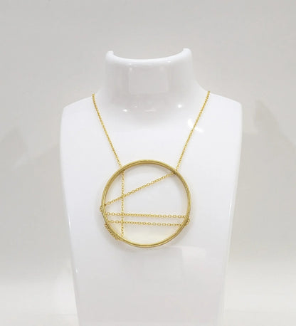 Laya Circle 18K Gold-Plated Brass Necklace