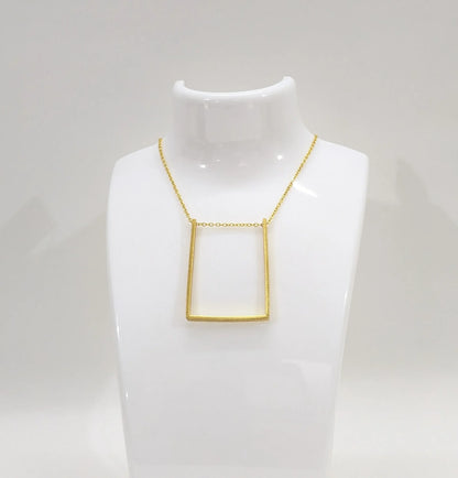 Ayatika Frame 18K Gold Plated Brass Necklace