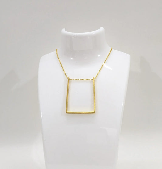 Brass Open Horizon Necklace