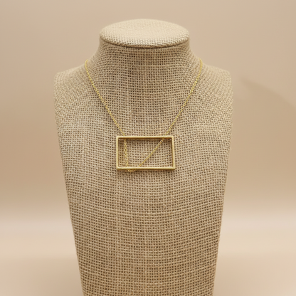 Rekhika Frame 18K Gold-Plated Brass Necklace