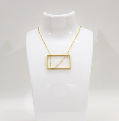 Rekhika Frame 18K Gold-Plated Brass Necklace