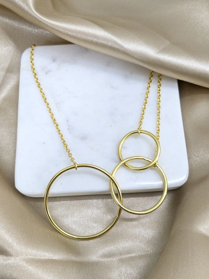 Traya Circle 18K Gold-Plated Brass Necklace