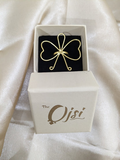 Kshana Flutter 18K Gold-Plated Brass Adjustable Ring